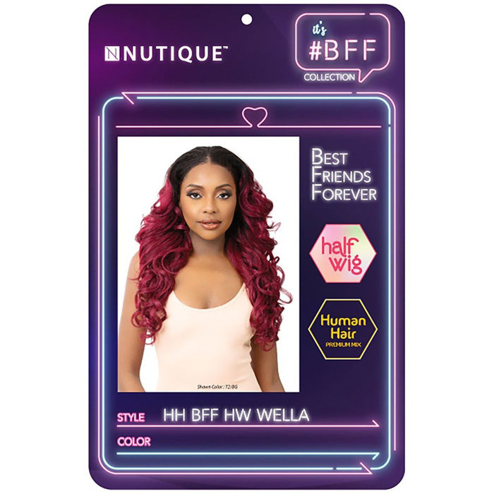 Nutique BFF Human Hair Blend Half Wig - WELLA
