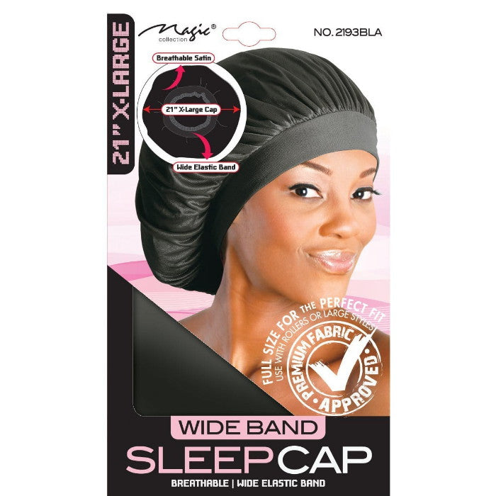 Magice 21" X-LARGE Wide Band SLEEP CAP ( 2193BLA)