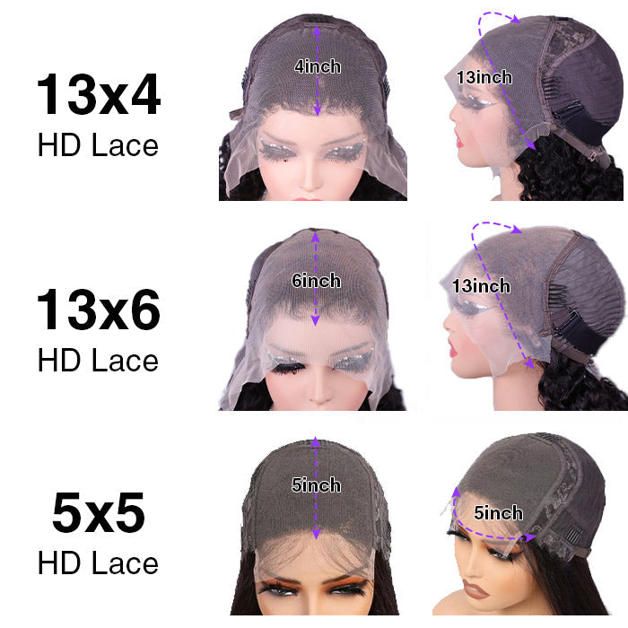 Barbie Blonde Highlight Lace Closure Wigs #18/613 HD Transparent 5x5 Lace Closure Human Hair Wigs