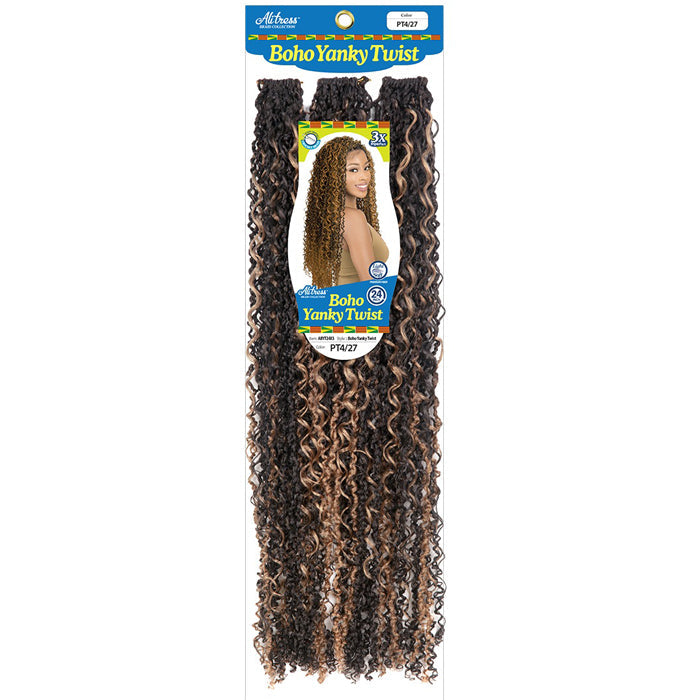 Chade Alitress Pre-Looped Crochet Braids - BOHO YANKY TWIST 24" 3X