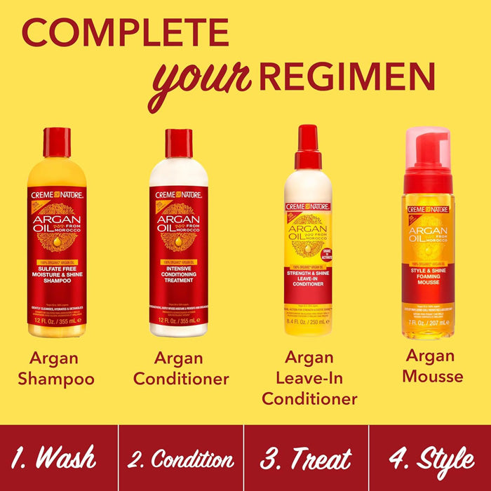 Creme of Nature Argan Oil Style & Shine - FOAMING MOUSSE 7 oz