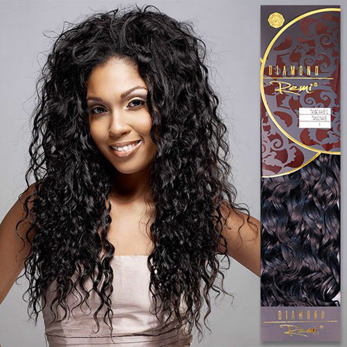 Diamond Remi 100% Human Hair Weave - TANGO WAVE 10-16"(Machine-Tied)
