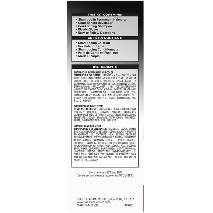 SoftSheen Carson Men's 5 Minute Shampoo-In Haircolor - DARK & NATURAL