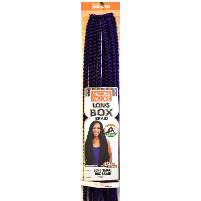 Model Model Glance Pre-Looped Crochet Braid - LONG SMALL BOX BRAID