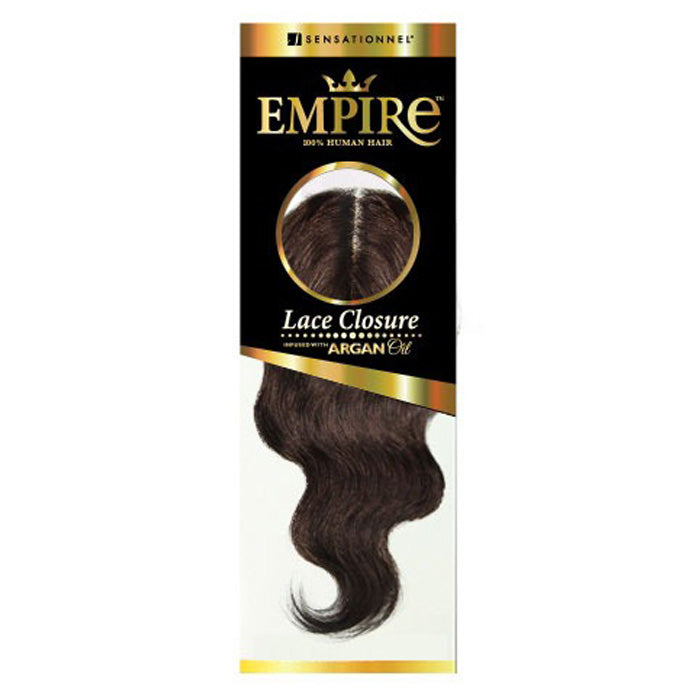 Sensationnel Empire Human Hair 3 Way Parting Lace Closure BODY WAVE 12 Inch