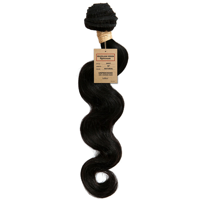 Laflare 100% Unprocessed Brazilian Virgin Remy Human Hair Weave - NATURAL BODY 14/22"