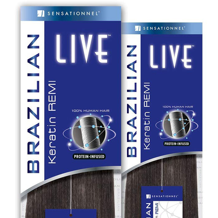 Sensationnel Live 100% Human Hair Brazilian Keratin Remi Weave - SPIRAL WAVE 16-18"