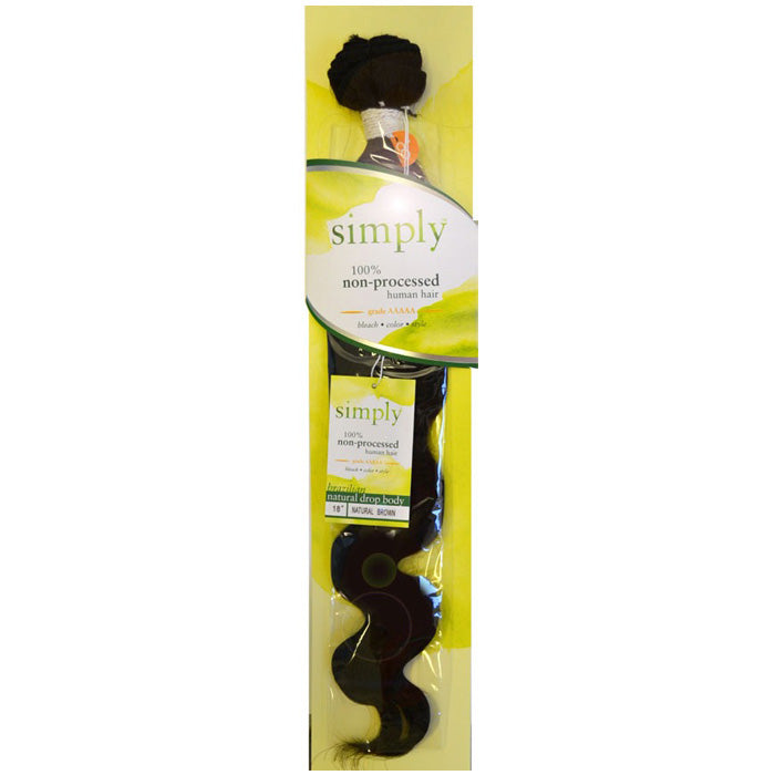 Outre Simply 100% Non-Processed Human Hair Weave - NATURAL DROP BODY 14-24"