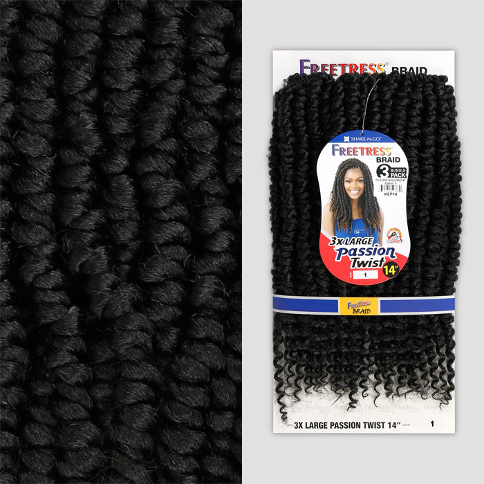 Freetress Pre-Looped Crochet Braids - 3X LARGE PASSION TWIST 14"
