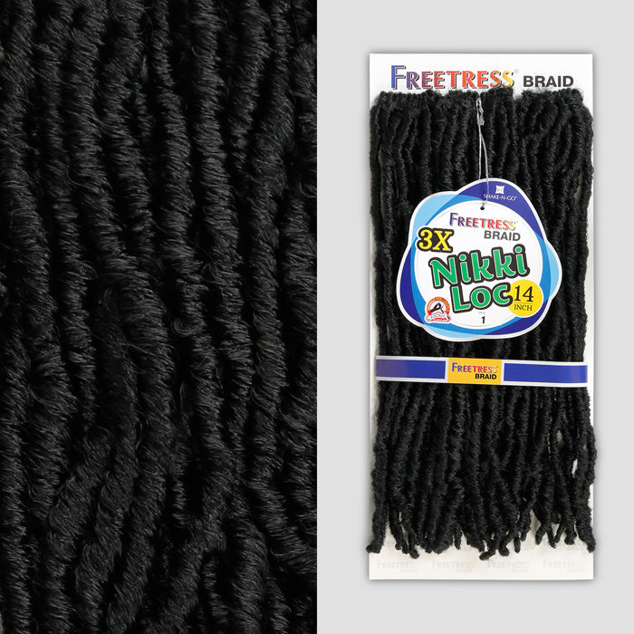 Freetress Braid Pre-Looped Crochet Braid - 3X NIKKI LOC 14"