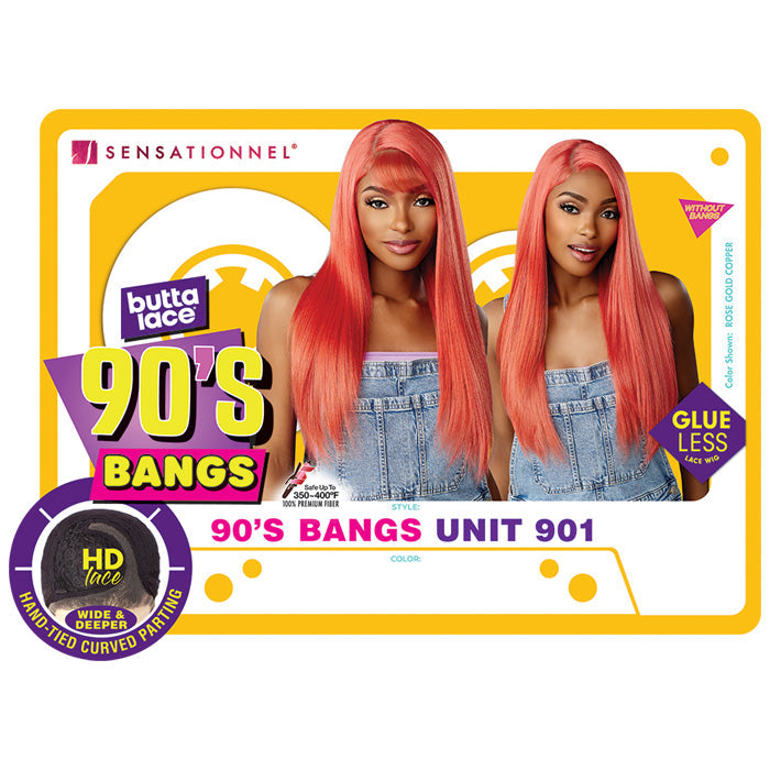 Sensationnel Butta Lace 90's Bangs Glueless HD Lace Front Wig - 90's BANGS UNIT 901