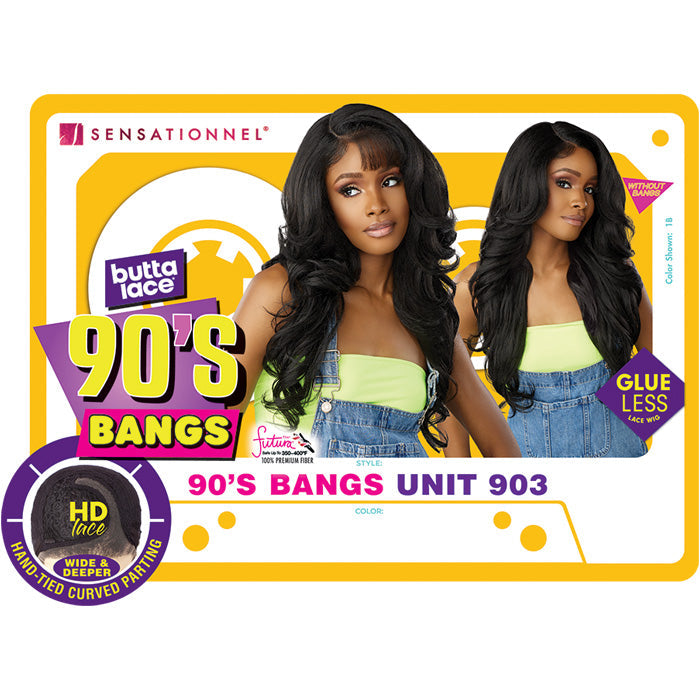 Sensationnel Butta Lace 90's Bangs Glueless HD Lace Front Wig - 90'S BANGS UNIT 903