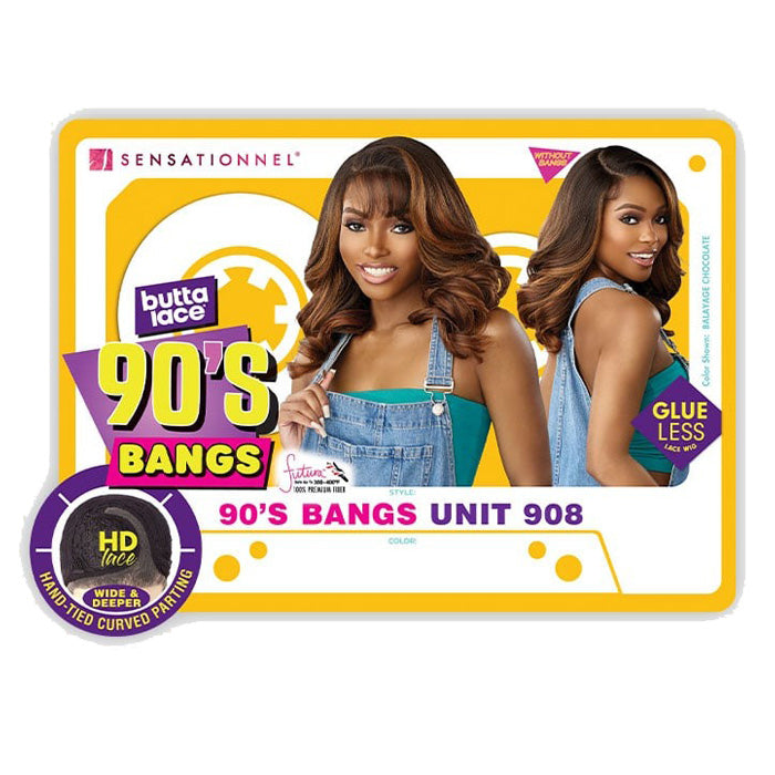 Sensationnel Butta Lace 90's Bangs Glueless HD Lace Front Wig - 90's BANGS UNIT 908