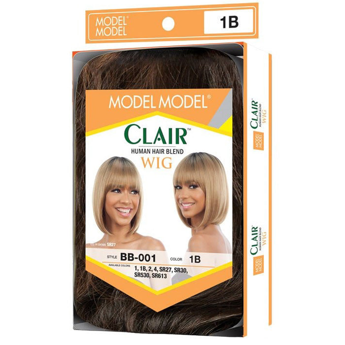 Model Model Human Hair Blend Clair Wig - BB 001