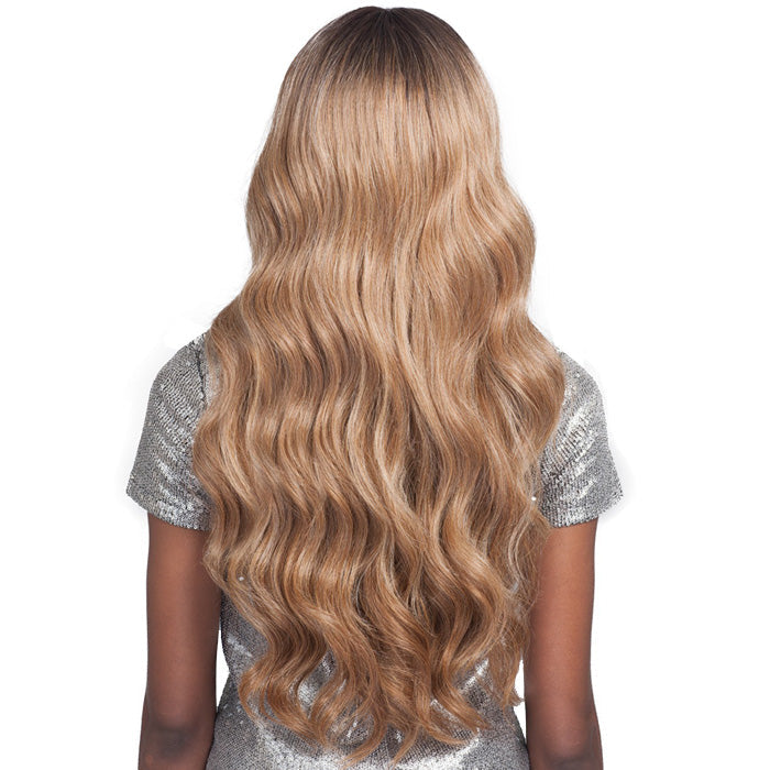 Bobbi Boss Human Hair Blend 13"x4" Hand-Tied Swiss Lace Front Wig - MBLF190 CARMELA