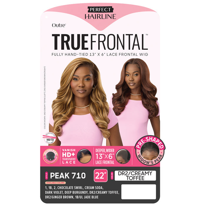 True Frontal Perfect Hairline By Outre Glueless 13x6 HD Pre-Shaped Lace Front Wig - PEAK 710