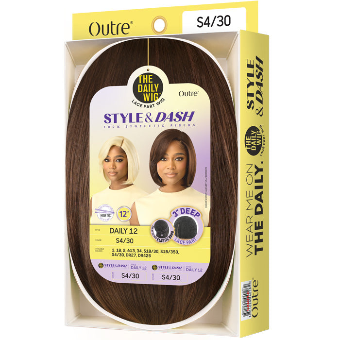 Outre The Daily Wig Style & Dash 3" Deep Lace Part Wig - DAILY 12