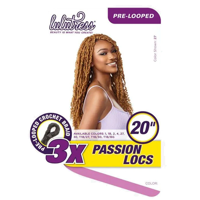 Sensationnel Lulutress Pre-Looped Crochet Braid - 3X PASSION LOCS 20"