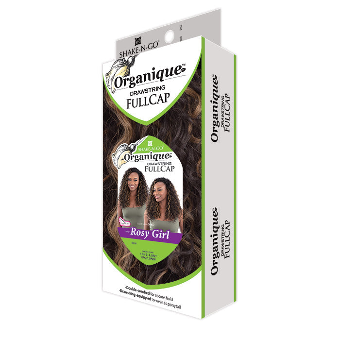 Shake N Go Organique Drawstring Full Cap Wig - ROSY GIRL