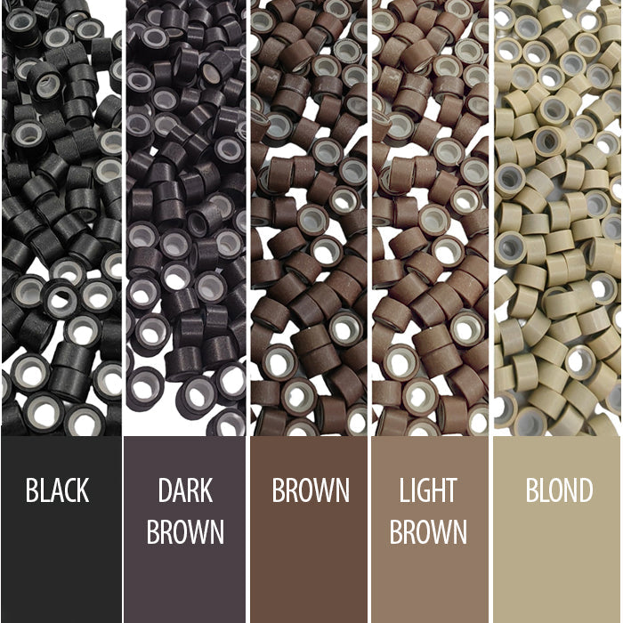 Eve Premium Extension Links - SILICONE TYPE MICRO RINGS 200 PCS (5/3/3 mm)