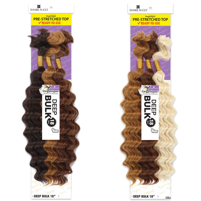 Shake N Go Organique Human Hair Blend Braids - DEEP BULK 18"/22"
