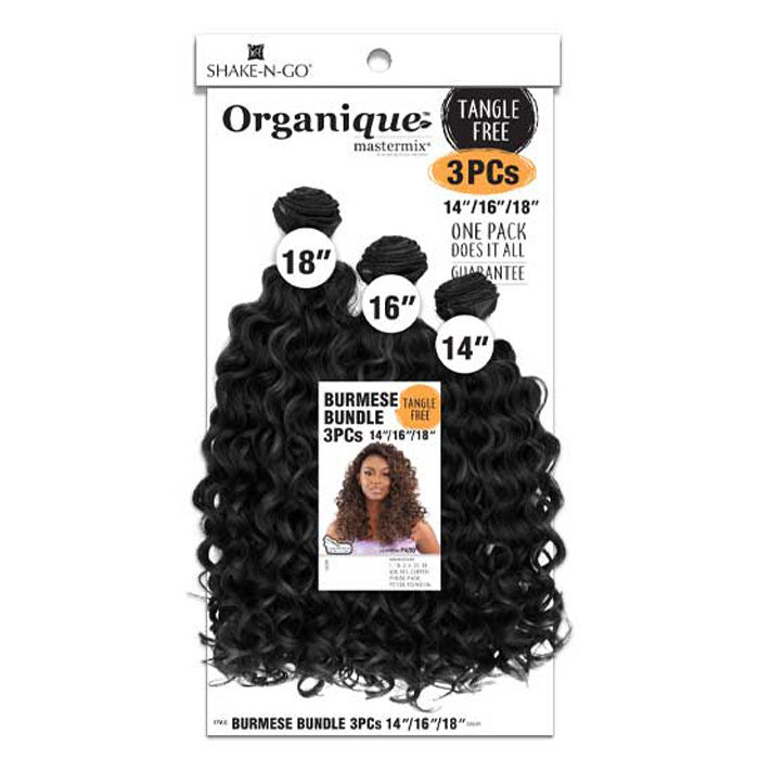Shake N Go Organique Weave - BURMESE BUNDLE 3 Pcs 14"/16"/18"