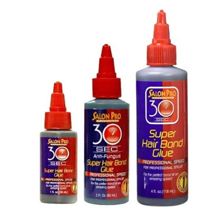 Salon Pro 30 Sec Hair Bonding Glue 1 oz, 2 oz, 4 oz