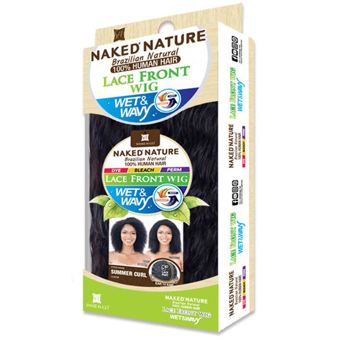 Shake N Go Naked Brazilian Wet & Wavy Human Hair Lace Front Wig - SUMMER CURL
