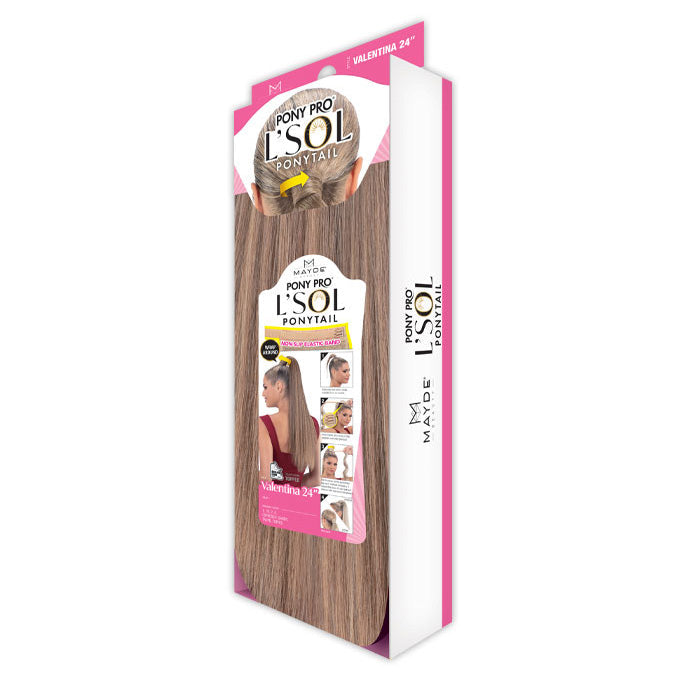 Mayde L'SOL Pony Pro Wrap Ponytail - VALENTINA 24"