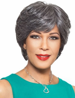 Foxy Silver Wig AGATHA (Hand Stitched)