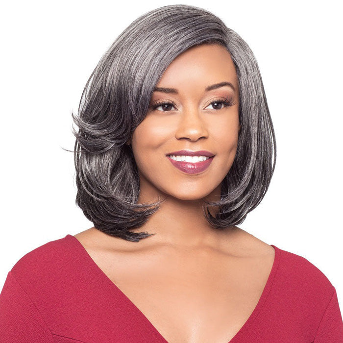 Foxy Silver J-Part Lace Front Wig - MISTY