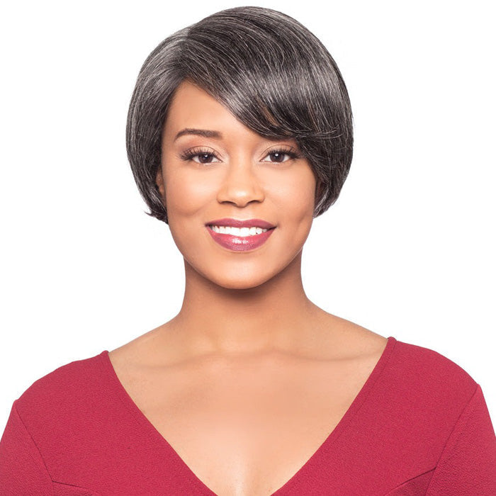 Foxy Silver Human Hair Lace Part Wig MURIEL