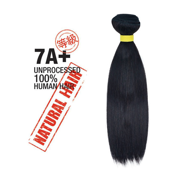 Shake-N-Go 100% Unprocessed Natural Human Hair 7A+ NATURAL STRAIGHT 10"-18"