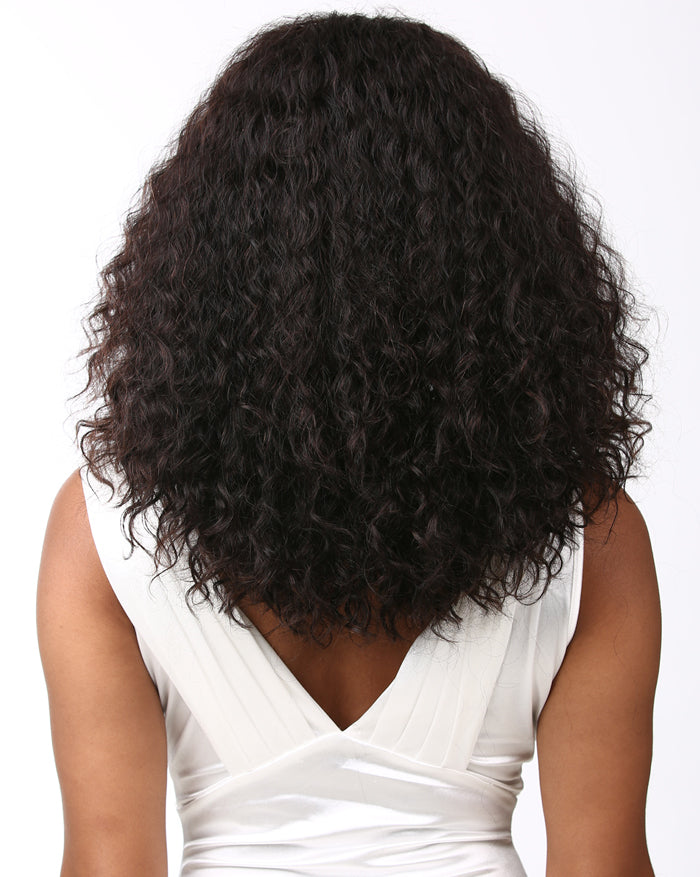 Sensationnel Bare & Natural 100% Unprocessed Brazilian Virgin Remy 4x4 Swiss Lace Front Wig DEEP CURLY