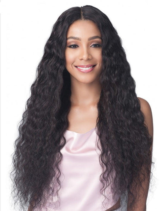 Bobbi Boss Unprocessed Virgin Remy Bundle Hair Full Lace Wig BNGLWNC32 Natural Curl 32"