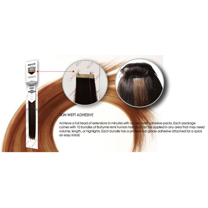 Bohyme 100% Remi Human Hair TAPE IN Extension - SILKY STRAIGHT 16-26"