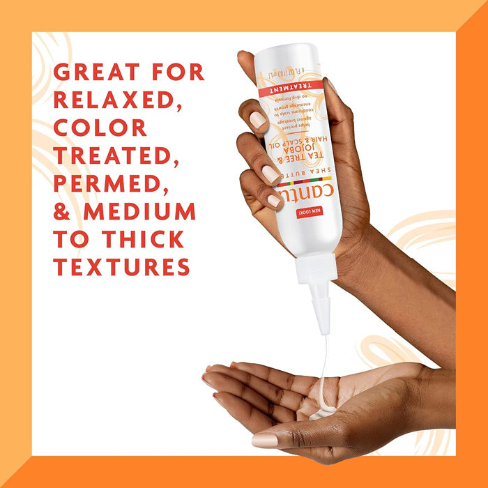 Cantu Shea Butter Tea Tree & Jojoba - HAIR & SCALP OIL TREATMENT 6 oz