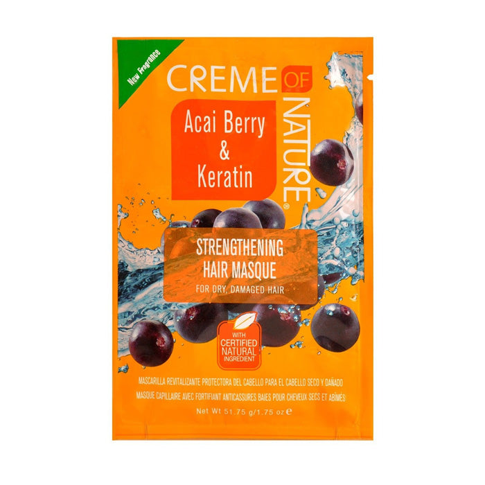 Creme of Nature Acai Berry & Keratin Strengthening Masque Packet 1.75 oz