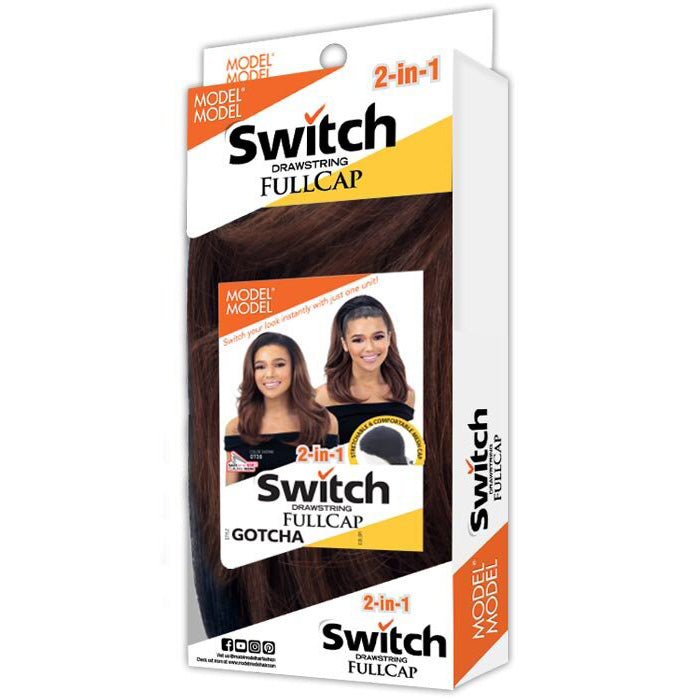 Model Model Switch Drawstring Full Cap 2 In 1 Half Wig - GOTCHA