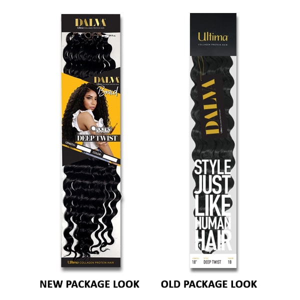 Ultima Dalva Collagen Protein Hair Crochet Braids - DEEP TWIST BULK BRAID 18"