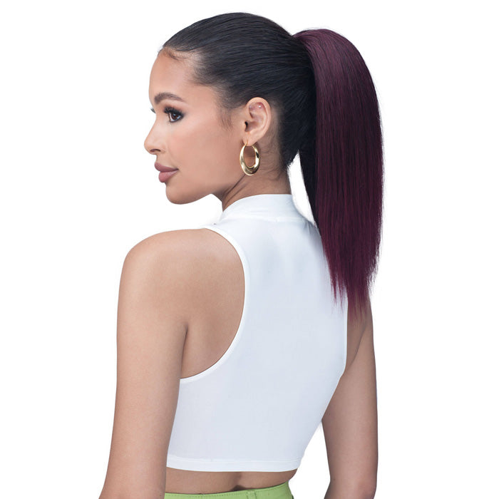 Laude & Co Drawstring Ponytail - STRAIGHT 14