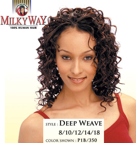 Milky Way 100% Human Hair Weave - DEEP WEAVE 8/10/12"