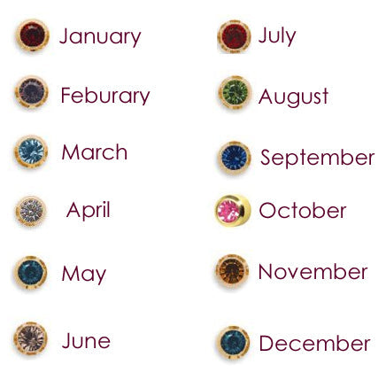 Piercing Birthstone Earring Studs