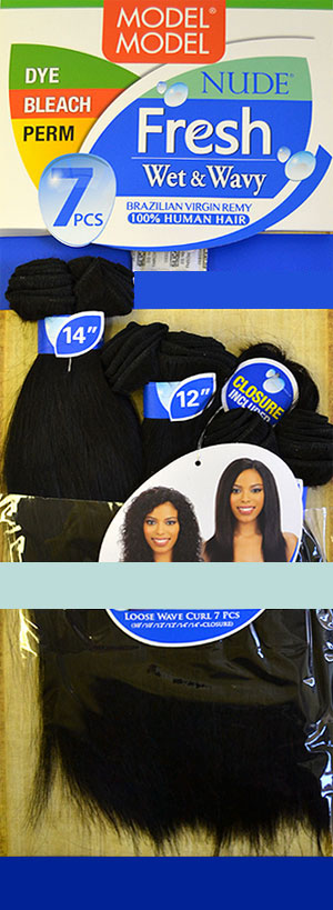 Model Model Nude Fresh 100% Brazilian Virgin Remy DEEP WAVE CURL 7 Pcs