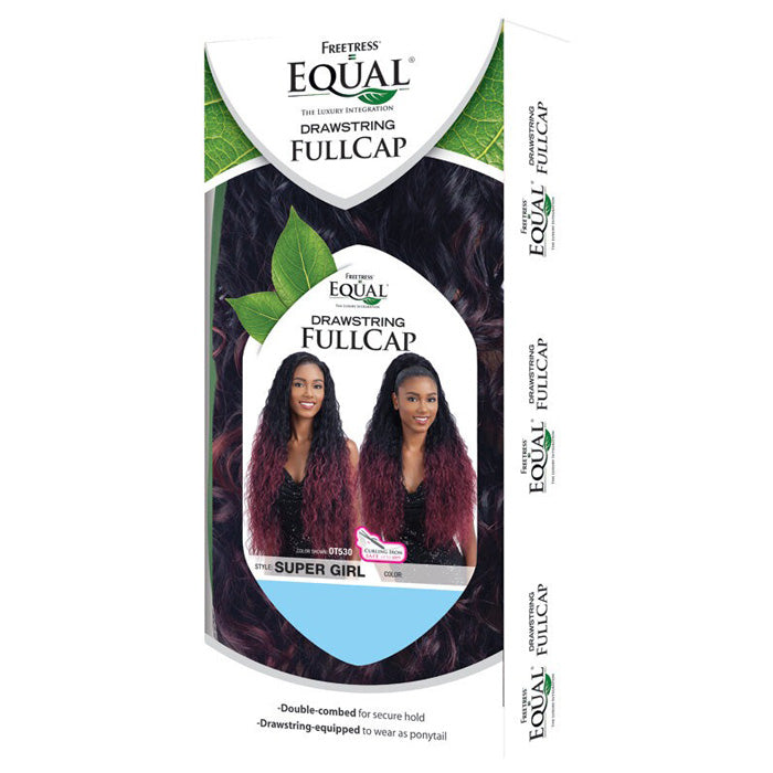 Freetress Equal Synthetic Drawstring Fullcap Half Wig SUPER GIRL