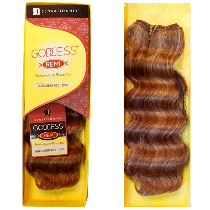 Sensationnel Goddess Remi Human Hair Weave - LOOSE DEEP 12"