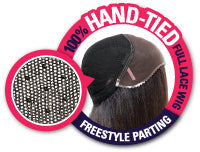 Outre Synthetic Hand Tied Full Swiss Lace Frontal Wig - KARA