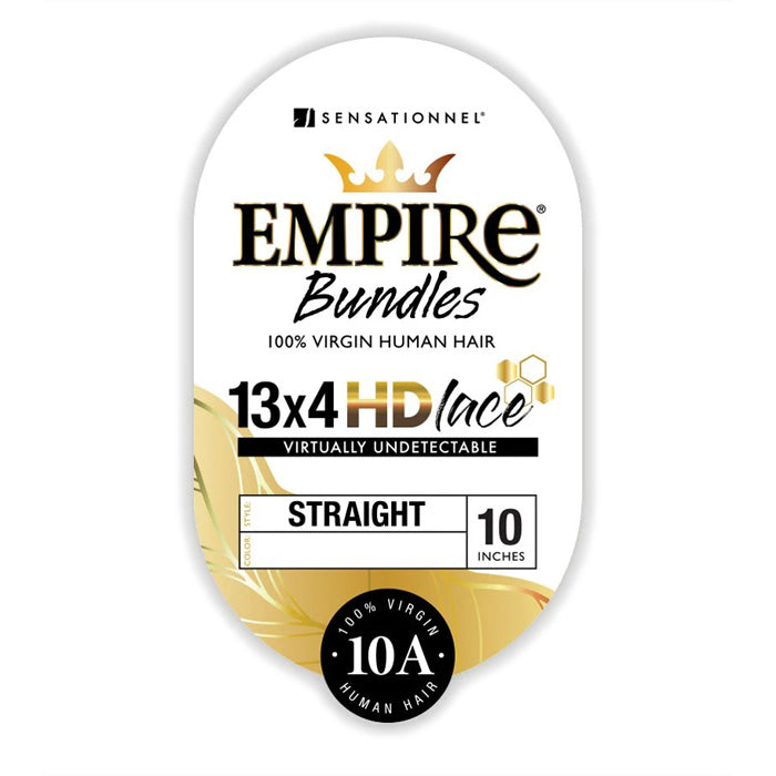 Sensationnel Empire Bundles 100% Human Hair 4X4 HD Lace Closure - STRAIGHT