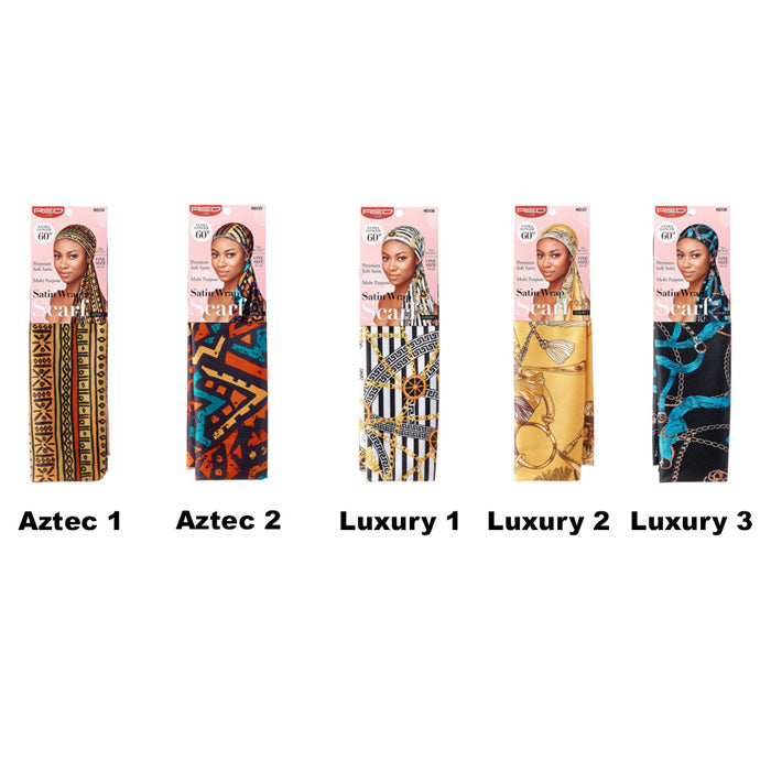 Red By Kiss Premium Silky Satin Wrap Scarf - 60"x16"