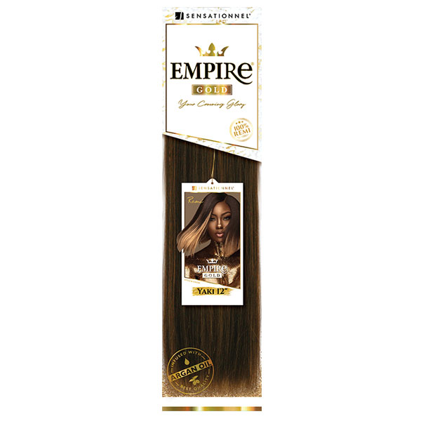 Sensationnel Empire Gold 100% Remi Human Hair Weave - YAKI 8-18"